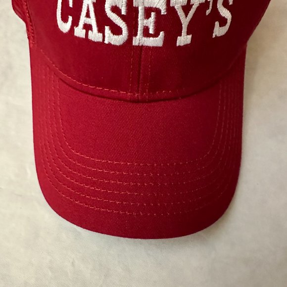 Casey's Red Snapback Trucker Hat / Cap - Picture 9 of 11